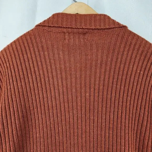 VTG Designer Studio Original XLARGE Sweater Leather Suede Jacket Brown Patchwork - Picture 10 of 16